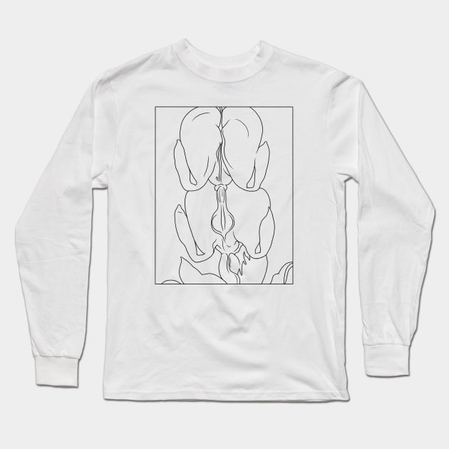 Bleeding Heart Long Sleeve T-Shirt by TheCosmicTradingPost